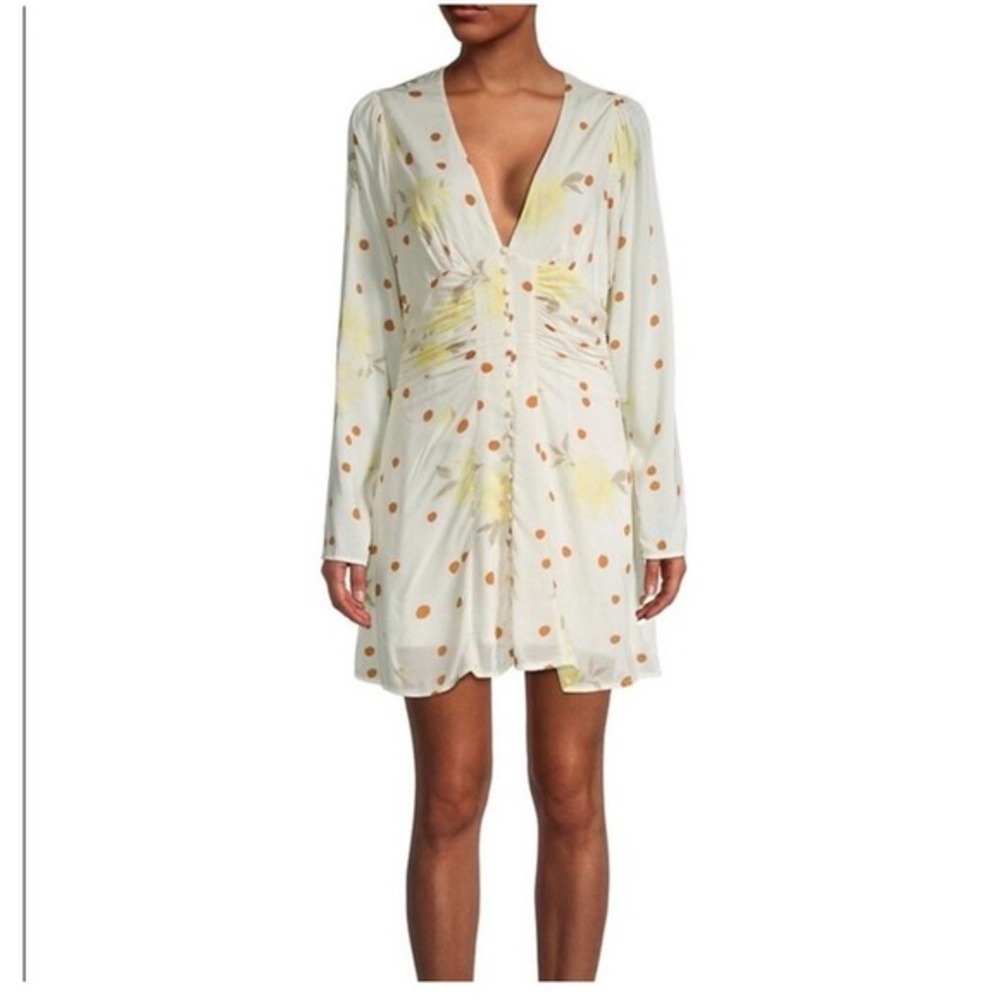 Free People Sunshine Combo Dress Viscose Size L NWT